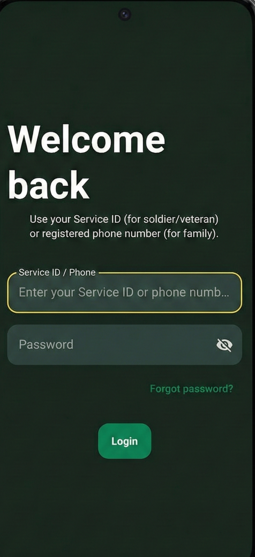 Raksha Setu App Screen